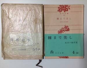 武者小路実篤2冊(棘まで美し、真理先生)☆クリックポスト