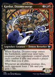 MTG ■金/英語版■ 《ドゥームスカージ、カルダール/Kardur, Doomscourge》▲ショーケース▲カルドハイム　KHM