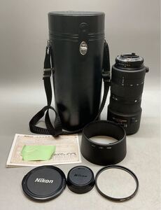 ④ レンズ 美品 中古 動作確認済み AF NIKKOR ED 80-200mm 1:2.8D フィルター 77mm 保証書付 Nikon ニコン