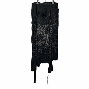 Yohji Yamamoto Pour Homme 【men3202I】 19AW スコーピオンプリントラップボンテージスカートパンツ LOOK11 定価129,800円 AR