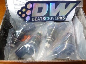 即納 東名パワード DEATSCHWERKS 4本セット インジェクター 740cc シルビア S14 S15 RPS13 PS13 SR20DET ボルトオン 品番01J-00-07404 DW