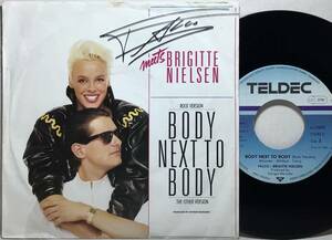 【独7】 FALCO with BRIGITTE NIELSEN / BODY NEXT BODY / 1987 ドイツ盤 7インチシングルレコード EP 45 