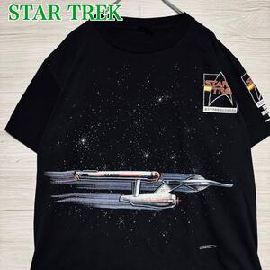 【両面デザイン】STAR TREK スタートレック Tシャツ　XLサイズ　ムービー　映画　ヴィンテージ　海外輸入　90s ビッグプリント　ゆったり