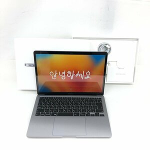 Apple　MacBook Air　A2337　M1/2020　8GB　256GB　Ventura　スペースグレイ　初期化済み【CEAY1002】