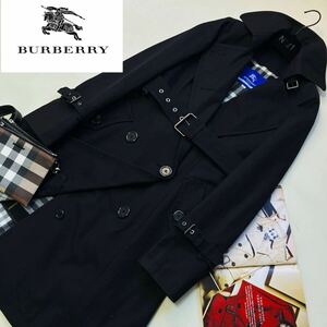 x4【秋の定番ノバチェックコート!!】参考価格12万●BURBERRY BLUE LABEL●2wayライナー　トレンチコート バーバリーコート レディース 