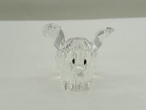 【SWAROVSKI】 置物 ゾウ スワロフスキー インテリア 中古