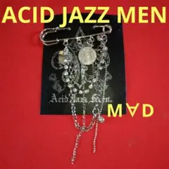 ACID JAZZ MEN　M∀D　MAD　コイン　チェーンブローチ　B