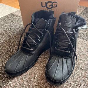 UGG 　アグ　ムートン　レースアップ　ブーツ　ブラック　黒　US10 28cm ALASTAIR 未使用　未着用 国内正規店購入 最終値下げ