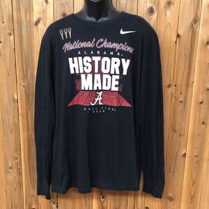 NIKE＊ナイキ メンズXXL 長袖Tシャツ ロンT トップス カットソー プリントTシャツ ALABAMA スポーツ アメカジ USA古着 大きいサイズ