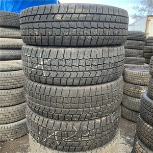 ★送料無料★ 205/65R16 2022年製 7～9分山 ダンロップ WINTERMAXX WM02 4本/中古スタッドレスタイヤ(冬タイヤ) セレナ N8303_C3