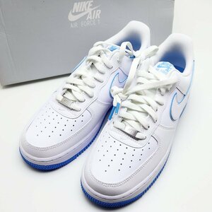 未使用品　NIKE AIR FORCE 1　UNIVERSITY BLUE/WHITE　ローカット　スニーカー　 エアフォース1　US7.5　25.5cm　DV0788-101