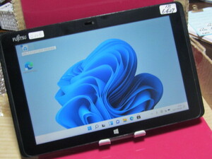 ジャンク　fujitsu　arrows　tab　q506　ram:4gb　hd:64gb　タブレット　windows11　黒　初期化済み　18-6427