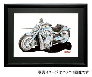 イラスト HARLEY VRSCA V-ROD（銀）