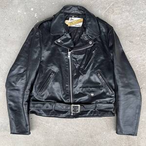 ビンテージ　70s　Schott　ショット　PERFECTO　パーフェクト　ワンスター　ライダース　レザー　ジャケット　タロンジッパー　241007