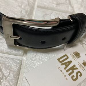 新品DAKS 黒ベルト　ダックス　日本製