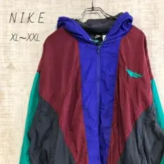 Nike　NIKE　ナイキ　スウッシュ刺繍ロゴ　ナイロンジャケット　XL 古着