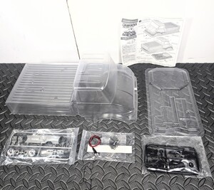 田宮1/10RC メルセデス・ベンツウニモグ 未塗装ボディ　カット有り現状品　