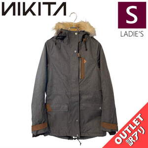 【OUTLET】 NIKITA DISTORTION PARKA JKT CHARCOAL Sサイズ レディース スノーボード ジャケット