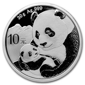 [保証書・カプセル付き] 2019年 (新品) 中国「パンダ」純銀 30グラム 銀貨