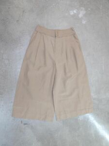 美品 FONCE フォンセ アバハウス キュロット パンツ size36/ベージュ ■◆