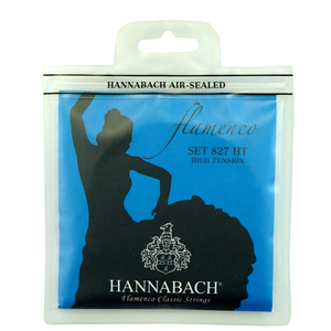 ハナバッハ フラメンコギター弦 6セット HANNABACH Flamenco SET827HT BLUE 青 ブルー ハイテンション ギター弦 クラギ弦