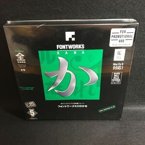 未使用品 Fontwork フォントワークス 書体 Mac CID かな 全解像度版