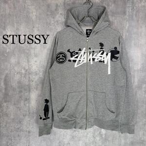 『STUSSY』ステューシー (M) ジップアップパーカー