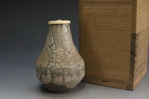 江戸初期 古志野 絵志野茶入 茶道家所蔵品