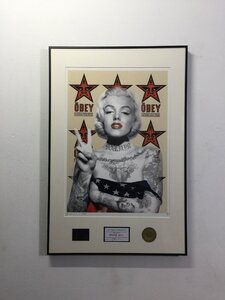 DEATH NYC 額付き 世界限定100枚 アートポスター Marilyn Monroe マリリン・モンロー 女優とモデル オベイ OBEY 正 現代アート