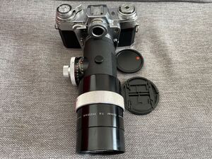 希少完動美品 Contarex コンタレックス　Carl Zeiss Sonnar 250mm F4 Contarex ゾナー フォーカスリングの回転の重さを調整可能