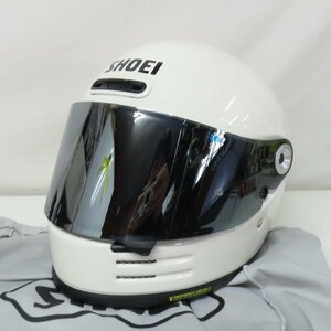 【美品】SHOEI ショウエイ Glamster グラムスター フルフェイスヘルメット Mサイズ オフホワイト 人気 バイク 二輪 ツーリング オートバイ