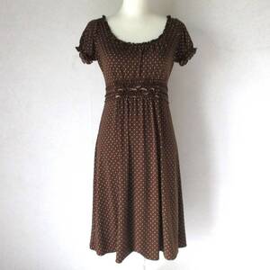 ☆使用品☆BCBGMAXAZRIA マックスアズリア ☆ドットワンピース size S 【圧縮発送】made in usa