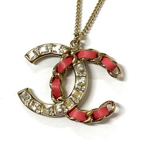 CHANEL シャネル ネックレス ココマーク B 18 K チェーンモチーフ ヴィンテージ アクセサリー o4