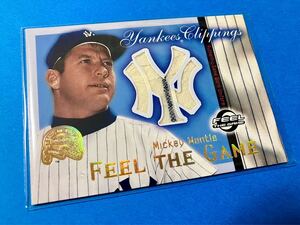 Mickey Mantle 2000 Fleer Greats of the Game Yankees Clippings