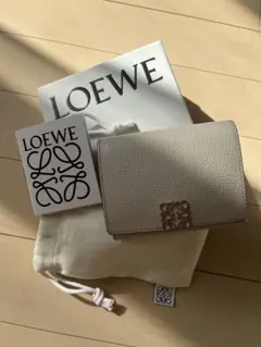 LOEWE 三つ折り財布 トライフォールド アナグラム 保存袋付き