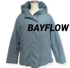 極美品　BAYFLOW ブルー　ダウンジャケット　ブルゾン