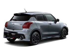 スズキ スイフトスポーツ(SUZUKI SWIFT SPORT)【フロントアンダーガーニッシュ】【【ZNC プレミアムシルバーメタリック】適合:【ZC33S】