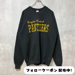 古着 used　80s　80年代　JERZEES　ジャージーズ　長袖刺繍スウェット　黒　ブラック　USA製　レトロ　オーバーサイズ