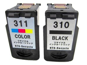 BC-310 BC-311 リサイクルインク セット 残量表示なし 送料290円 キヤノン用 BC310 BC311 MP493 MP490 MP480 MP280 MP270 iP2700