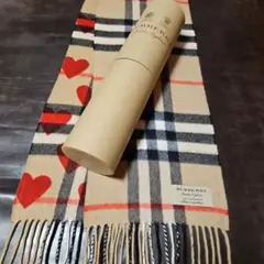 BURBERRY　バーバリー　カシミヤハートマフラー