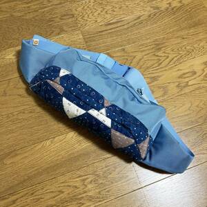 [VISVIM] 14SS BALLISTIC PATCHWORK LUMBAR MINI 8L LT.BLUE インディゴパッチワーク ウエスト ボディバッグ 0114103003062 ビズビム