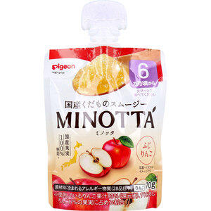 【まとめ買う】ピジョン くだものスムージー MINOTTA(ミノッタ) ふじりんご 70g×2個セット