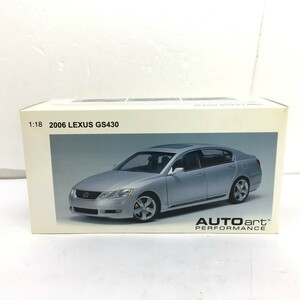 【同梱可】【80】中古品 1/18 オートアート 2006 LEXUS GS430 レクサス ミニカー AUTOart PERFORMANCE シルバー系