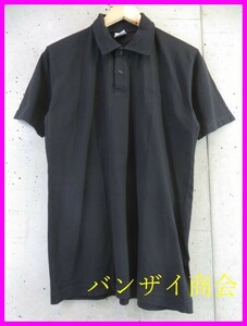 【送料300円可】7060s7◆メドゥーサボタン◆GIANNI VERSACE INTENSIVE ジャンニヴェルサーチ ロゴ入 半袖ポロシャツ L/ジャケット/ブルゾン