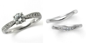 婚約指輪 結婚指輪 ダイヤモンド プラチナ 0.3カラット 鑑定書付 0.31ct Eカラー VS2クラス 3EXカット GIA
