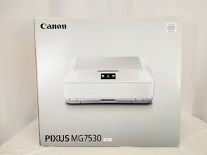 未使用品 Canon PIXUS A4 インクジェットプリンター MG7530 ホワイト キヤノン キャノン 6色 / 名古屋発2-49△