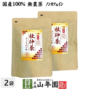 健康茶 国産100% 杜仲茶 国産 無農薬 長野県又は熊本県産 2g×30パック×2袋セット ティーバッグ ティーパック 送料無料