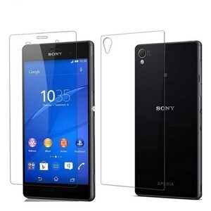 2セット＝4枚 両面セット Sony Xperia XZ Premium SO-04J 光沢 保護 フィルム シール シート カバー kara-両面セット スクリーン 合計4枚