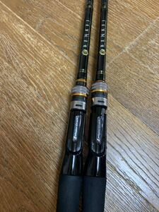 美品 Major Craft(メジャークラフト) バスロッド ベイト BENKEI ( 弁慶 ) (ベンケイ) BIC-68BBビッグワンピース ベイト用 二本セット売り。