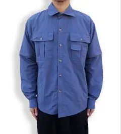 Vintage 2way blue shirts